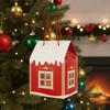 Handcrafted Paper Holiday House Christmas Decoration for Parties Offices Celebration Elegant Cottage Gift Box