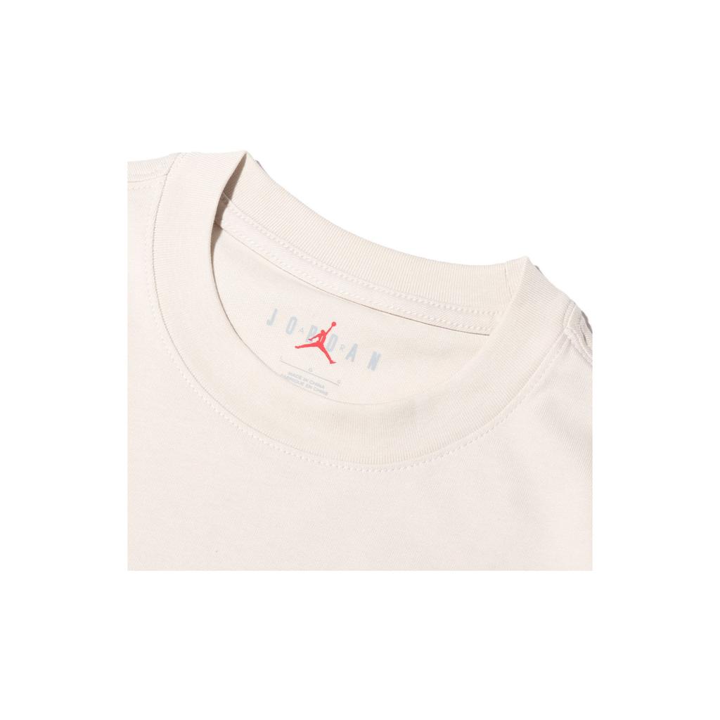 Jordan SS22 Logo Print Long Sleeve Crew Neck T-Shirt Men Tops Off-White DM0847-104