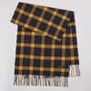 Winter new versatile plaid scarf women's color matching warm fringed scarf checkerboard high-end imitation cashmere scarf