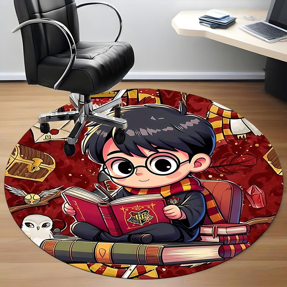 1pc Office Round Area Rug, Under Office Chairs Bedroom Living Room Home Decor a1022282