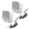 1 Pair 4in Marine Box Speakers 100W Heavy Duty Waterproof Outdoor Sound System for ATV UTV Tractor Truck