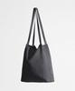 Green Stuff Effortlessly Boxy Shopper Bag 53 Ribbed Corduroy - Black