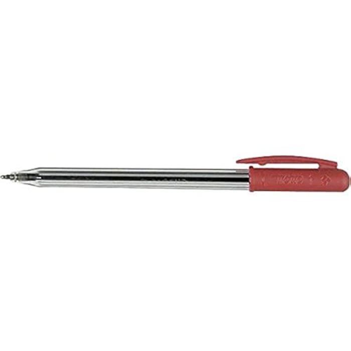 Stylo Bille - TRATTO - 820502 - Rouge - Transparent - Non Rechargeable