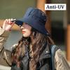 Solid Color Sun Hats for Men Outdoor Fishing Cap Wide Brim Anti-UV Beach Caps Women Bucket Hat Summer Hiking Camping Bone Drop