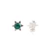 Chrome Diopside Gemstone 925 Sterling Silver Jewelry Handmade Stud Earrings0.44" EE-175-1