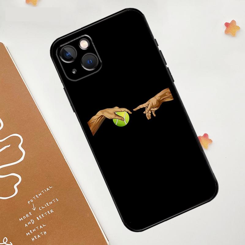 Tennis Ball Rackets Case For Apple iPhone 15 16 14 13 12 11 Pro Max Mini XR 15 16 Plus 16e Protective Cover