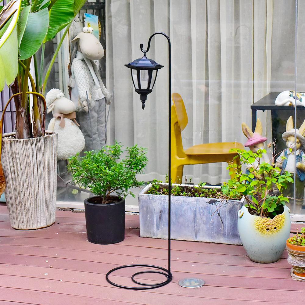 Rust-Proof Outdoor Shepherd Hook: Detachable Iron Craft for Yard and Garden