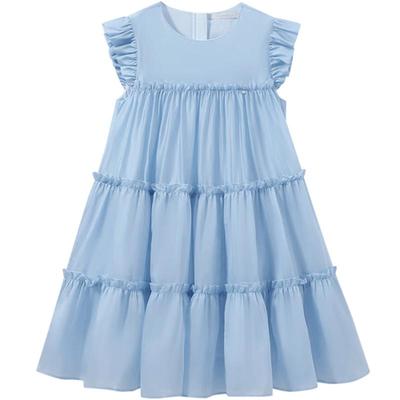 Girls' Sleeveless Mesh Princess A-line Summer Dress