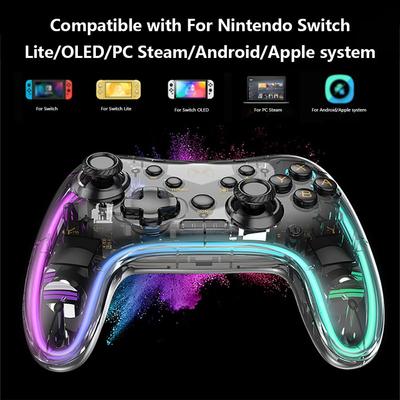 YiLBX Wireless Switch Pro Controller Compatible with Nintendo Switch/Switch lite/Switch OLED, Support Turbo,Wake-up Function and Adjustable LED