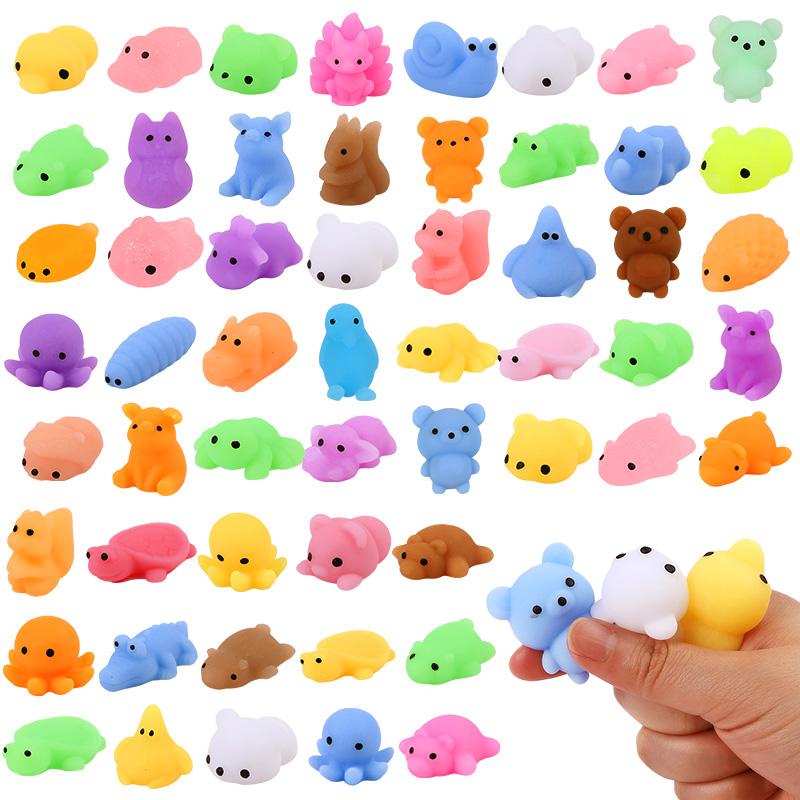 

10-50PCS Mini Kawaii Mochi Squishy Toys for Kids Birthday Party Favors Pinata Filler School Prizes Christmas Stocking Stuffers 10Pcs