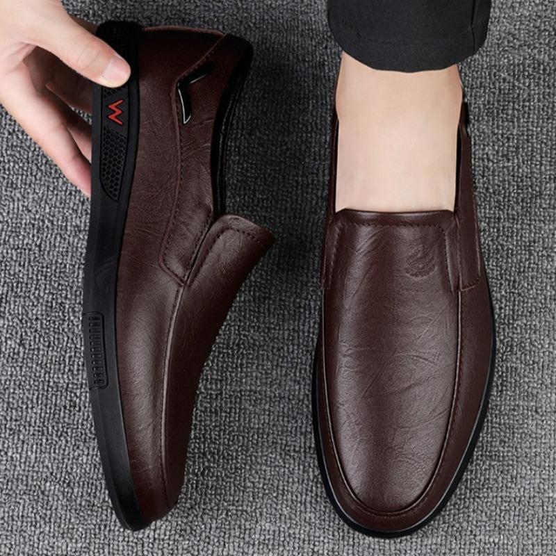 Fashion High Quality Men's Business Casual Leather Shoes Breathable Comfortable Shoes Popular Classic Dress Shoes Men Zapatos De Hombre