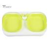 Pet Bowl Detachable Double Cat Food Bowl Leak-proof Dry-wet Separation Dog Feeding Bowl Pet