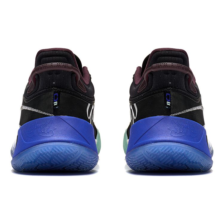 Li Ning CJ-2 Fabric Supportive Cushioning Durable Low Top Basketball Shoes Men sneaker Black ABAS001-7