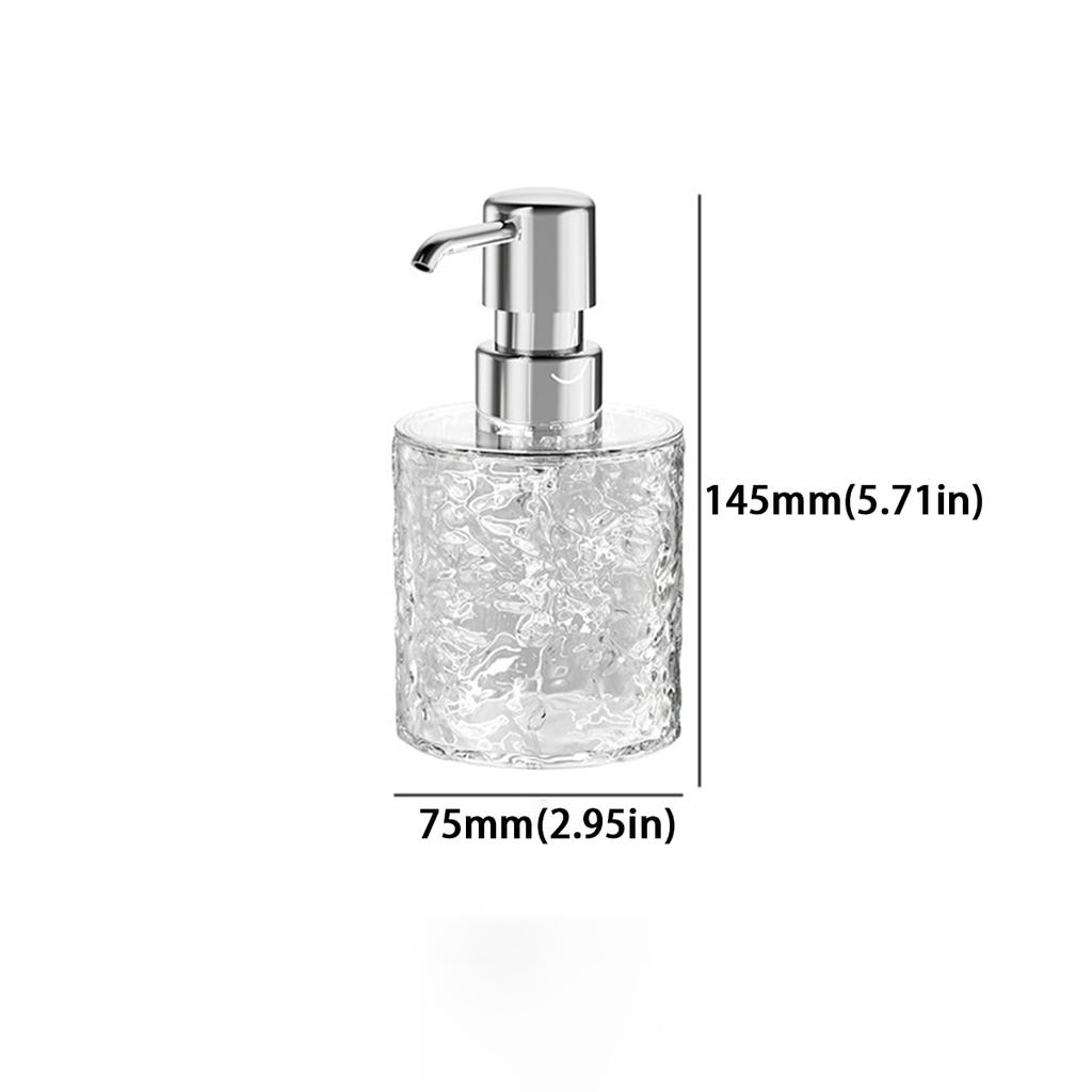 Square/Round Liquid Soap Dispenser Plastic Push Bottle Leak-proof Design Kitchen Bathroom General Purpose