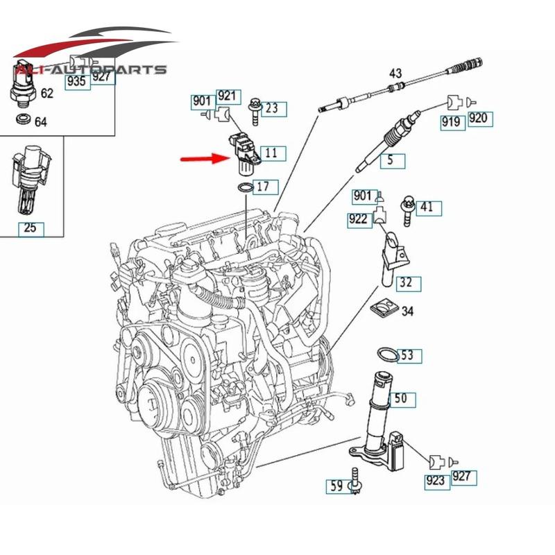 0031539728 3P Camshaft Position Sensor NEW 5080346AA For Mercedes-Benz C209 W168 W245 W203 S203 S202 W210 W211 S211 W164