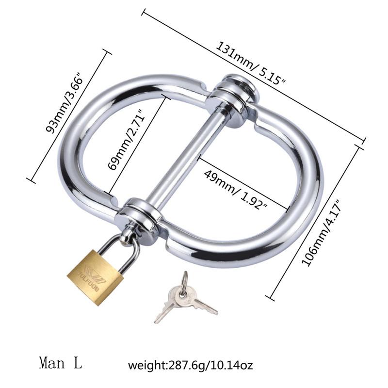 Metal Detachable Steel Handcuffs with Locks and Keys BDSM Slave Role Playing Sex Toy Tool Products Suitable for Adults