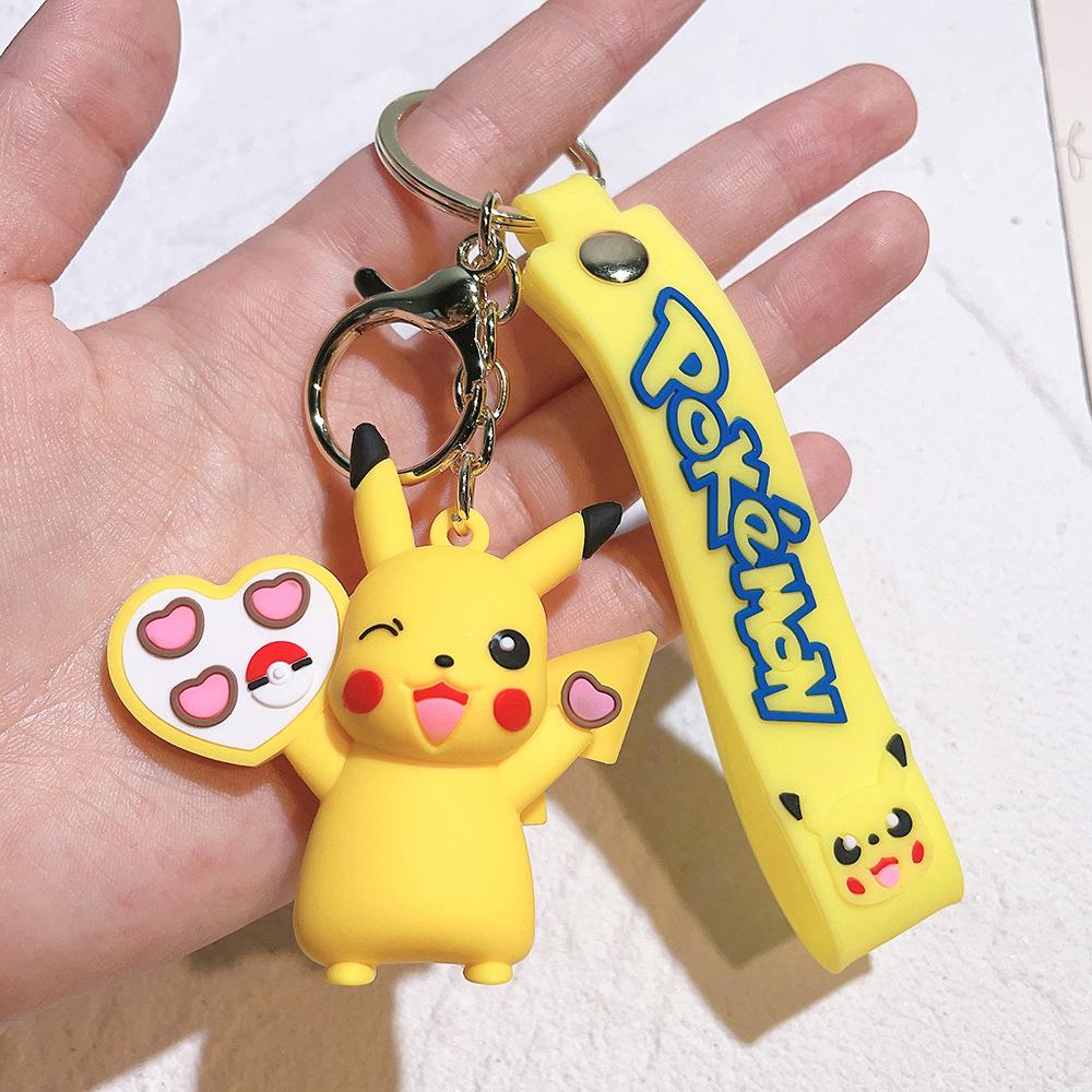 85 Styles Pokémon Pocket Monster Keychain Bag Decor Pikachu Desk Ornaments Car Key Chain Accessories Small Gift Between Friends