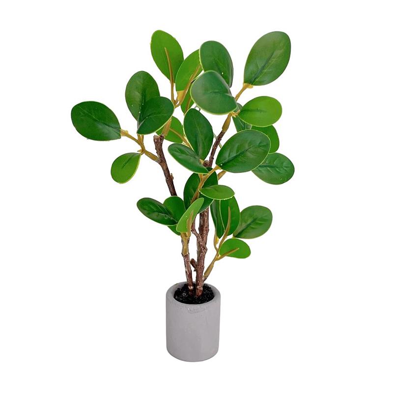 1:6 Dollhouse Miniature Potted Plant Green Leafed Plant Pot Bonsai Home Garden Decor Toy Doll House Accessories