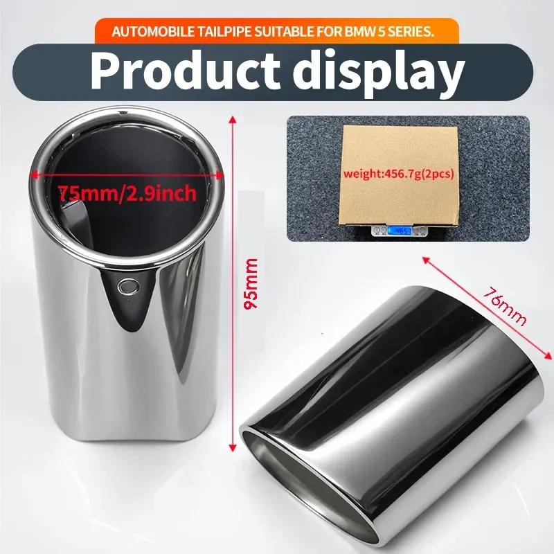 Exhaust Tip Muffler Nozzle For BMW 5 Series 520i 523i 525i 528i 530i 535i 535d F10 F11 F18 E60 E61 E39 E28 E12 Car Accessories