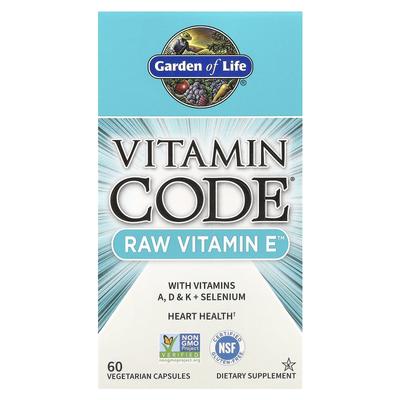Vitamin Code, Vitamina E Cruda, 60 Cápsulas Vegetarianas