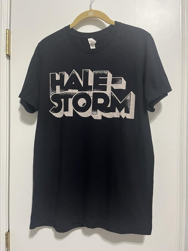 Rare HALESTORM Band Logo Short Sleeve Shirt Unisex Concert S-5XL B111 Unisex T-Shirt XXXXL