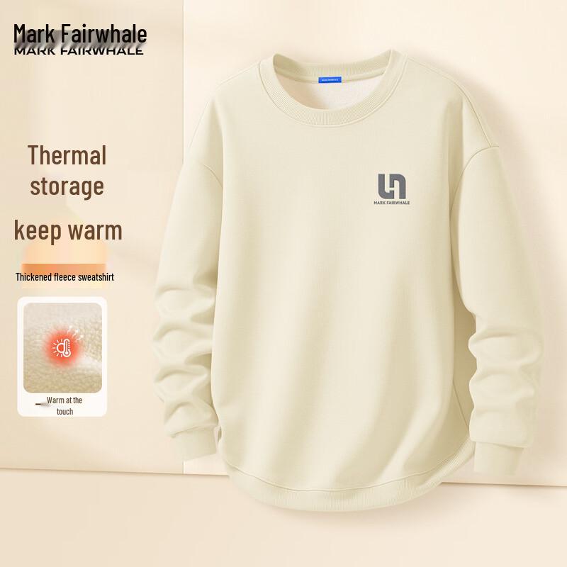 Mark Fairwhale Men's Fleece Lined Crew Neck Sweatshirt