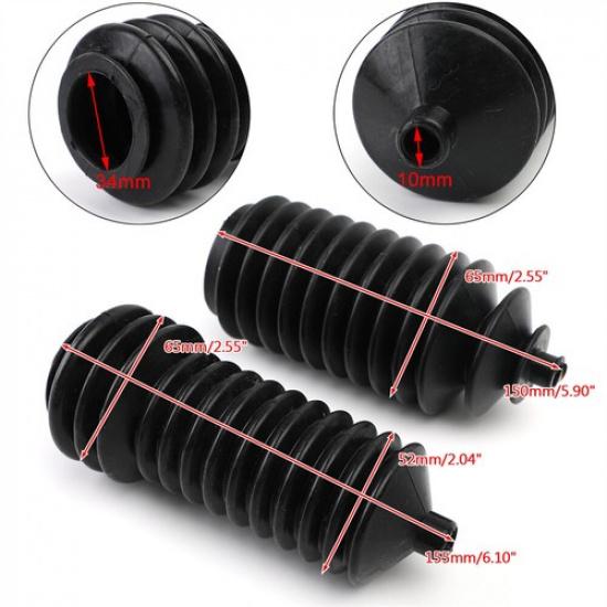 2 Stück Lenkgetriebemanschetten für Polaris Ranger RZR 400 500 570 700 800 900 5412012