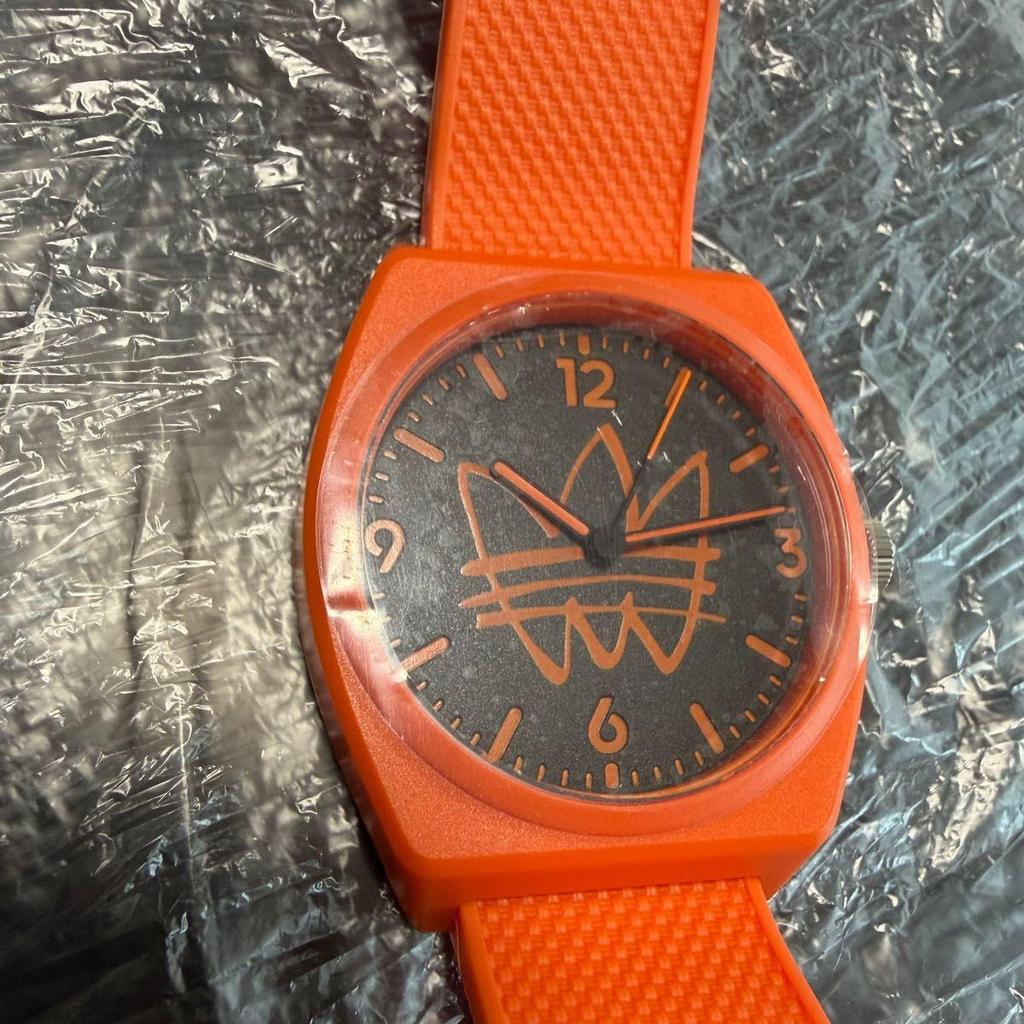 Used adidas watch orange