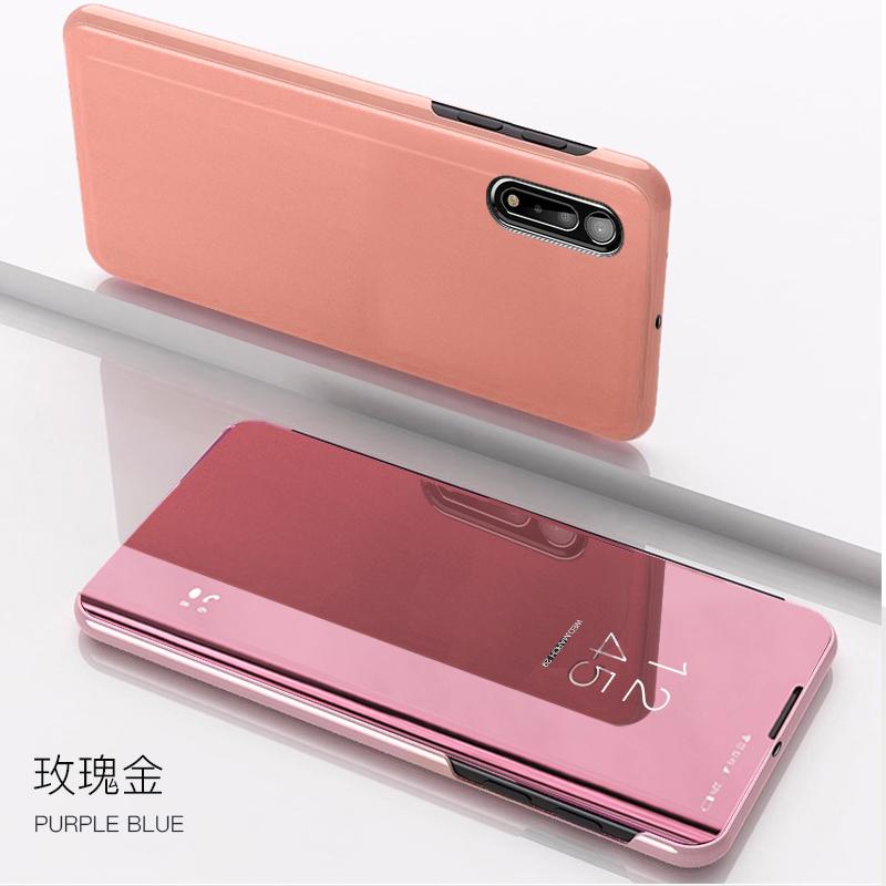 Luxury Mirror Smart Case For Samsung Galaxy Z Fold 2 Leather Magnetic Flip Stand Cover For Samsung Z Fold 2 Phone Case Z Fold 3