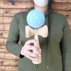 Large Jumbo Light Pastel Perfect for and Adults Kendama, Size, 24cm, Blue, Wooden, Colors, Performances, Displays, (HB-628)