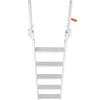 Scaletta per Pontile in Alluminio Scaletta Ribaltabile per Pontile Barca 5 Gradini con Carico 350lbs