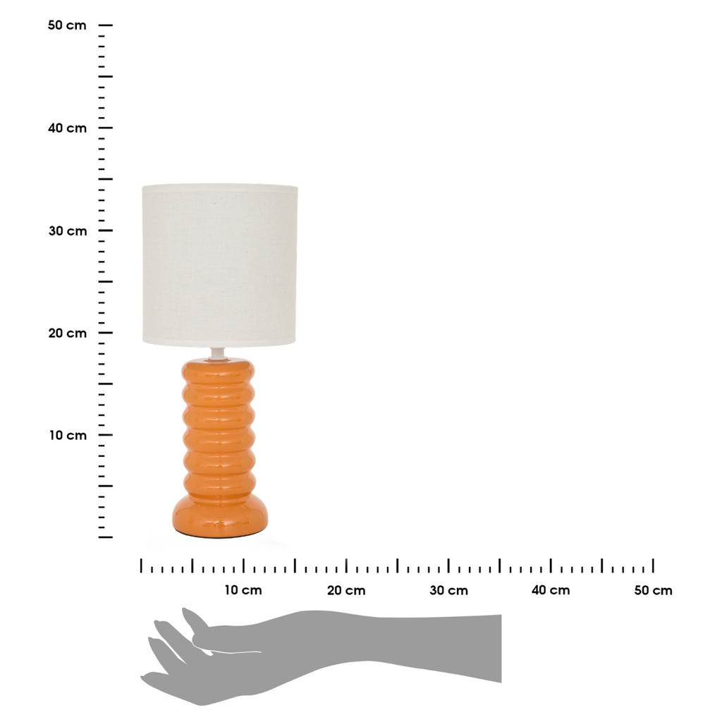 Lampa Stołowa Vinas 33 Cm Pomarańczowa
