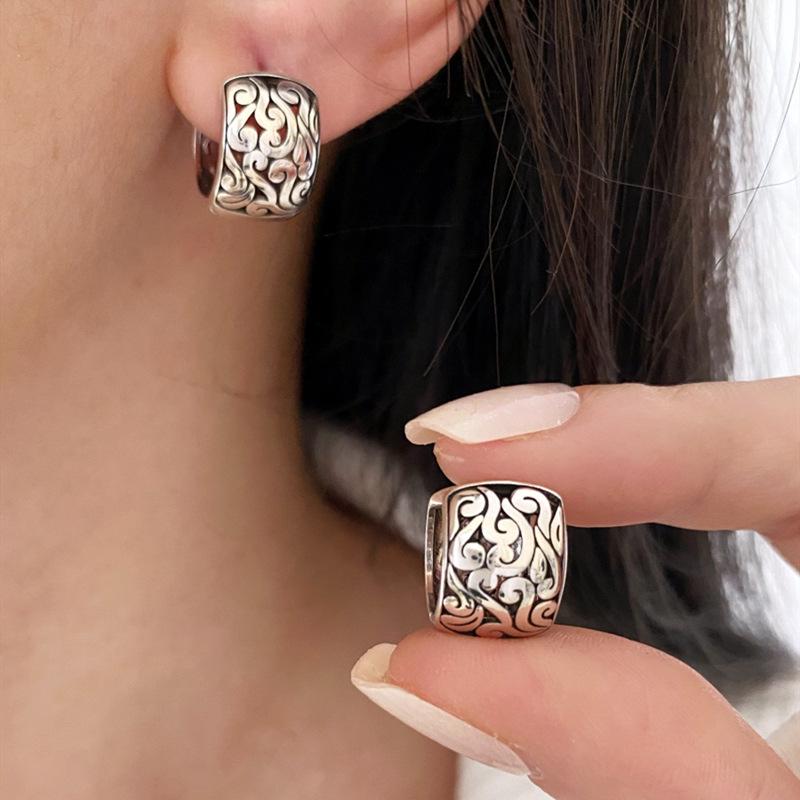 

Серьги этнические ретро из стерлингового серебра 925 пробы Мир Облако - 2024 Тайский дизайн