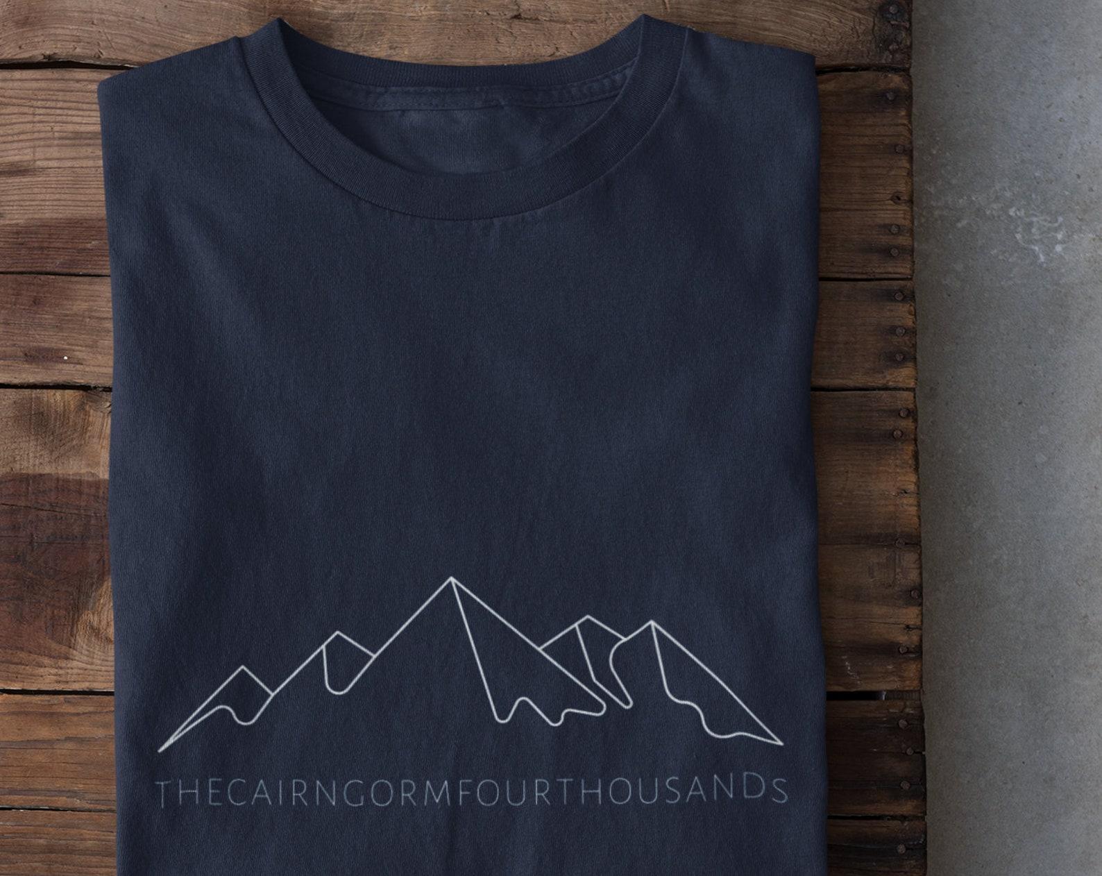 Munro Bagging Tshirt,Cairngorms Tshirt,Gift for Munro bagger,Munro Gift,Gift For Hill Walker,Fell Running Tshirt,Hill Running T shirt,Unisex M