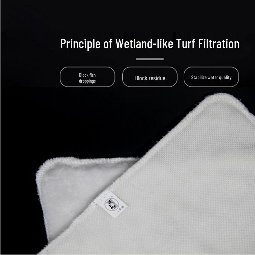High Density Aquarium Filter Cotton for Freshwater Filtration – Wet/Dry Separation, White Blanket Design.