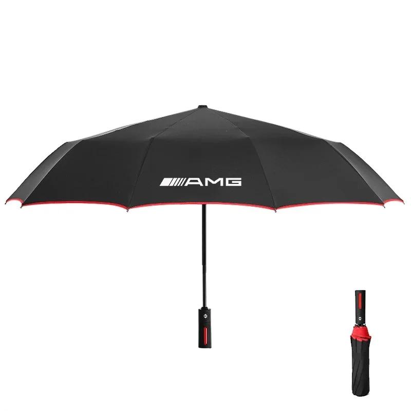 

2025 Hot Car Sticker Car Automatic Folding Windproof Sunshade Umbrella For Mercedes-Benz A C E S V Class AMG GLC Sprinter ML SLK