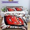 3pcs Mcqueens Race Bedding Set, Includes One Quilt Cover and Two Pillowcases, Bedroom and Guest Room Decoration. S731066