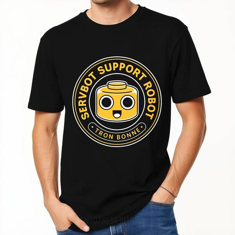Cool Man Summer tshirt Servbot Support Robot Tron Bonne Short Sleeve Comfortable Round Neck Teenagers Tee Shirt Teeshirt Male
