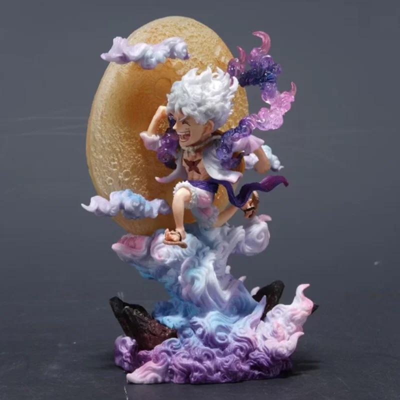 

14cm One Piece Luffy Anime Figure Moon Nika Luffy Action Figurine PVC Statue Models Collection Desk Decoration Toys Gift Doll No Box