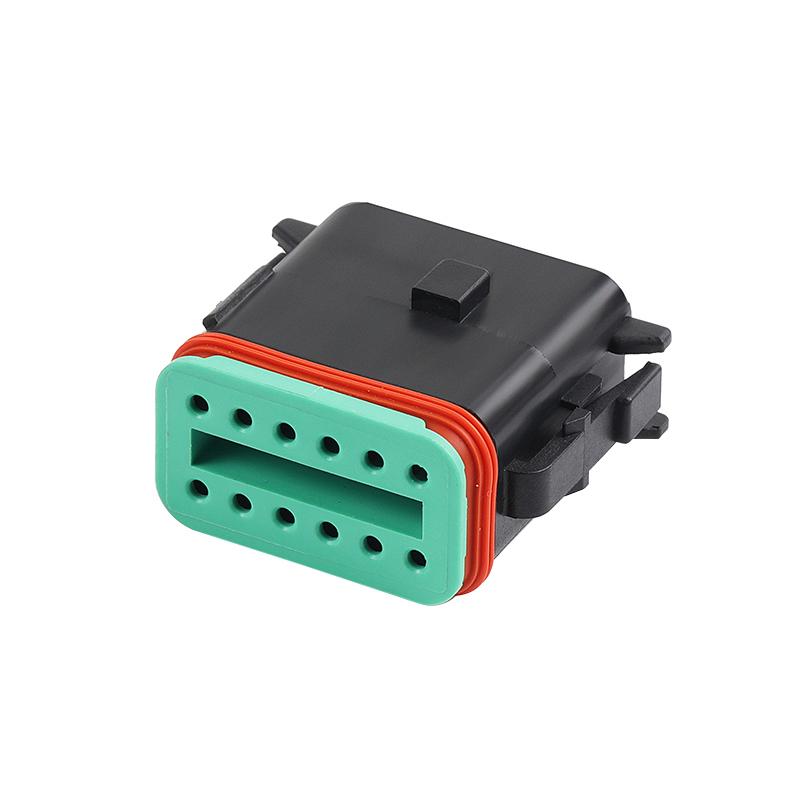 DT06-12SB-P012 Automotive Connector 12-hole Waterproof Wiring Harness Plug Nylon Sheathed Quick Connect Connector