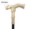 Copper Rhinoceros Head Fashion Walking Stick Decorative Stick Cospaly Vintage Party Fashionable Walking Cane Crosier 91cm