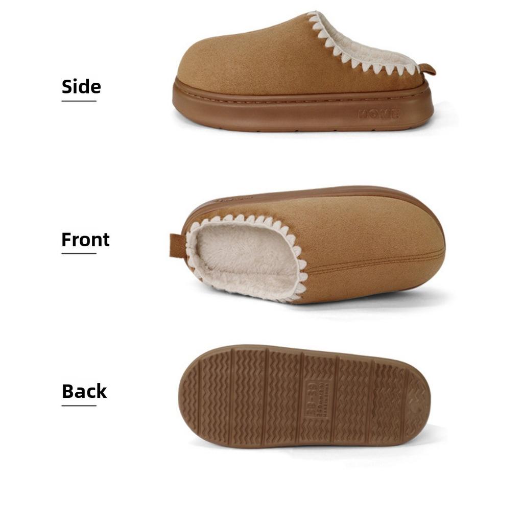 Cotton Slippers for Women In Autumn and Winter, Warm At Home, Plush Indoor, Men In Winter, Thick Soled Home