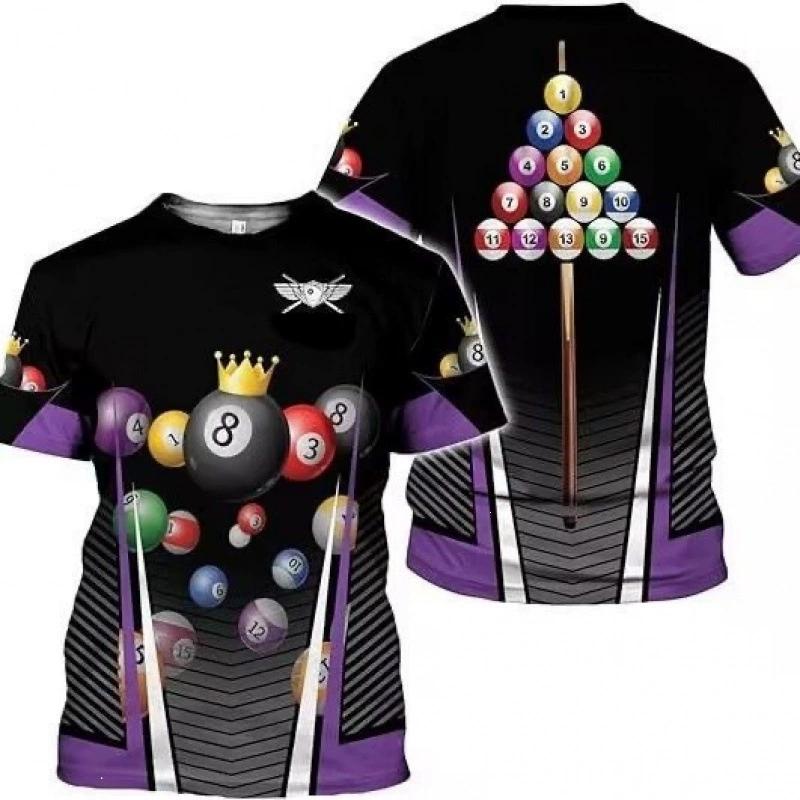 T-shirt Stampa Digitale 3D Top Manica Corta da Ragazzo e Uomo Versatile Traspirante