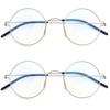 Denmark Design Small Round Glasses Frame Screwless Ultra Light Anti Blue Light Reading Glasses Retro Eyeglasses Men Korea Style