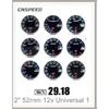 CNSPEED 2" 52mm Auto Digital Oil Pressure Gauge 0-150Psi Blue Led Light Oil Press Gauge with Sensor Car Meter