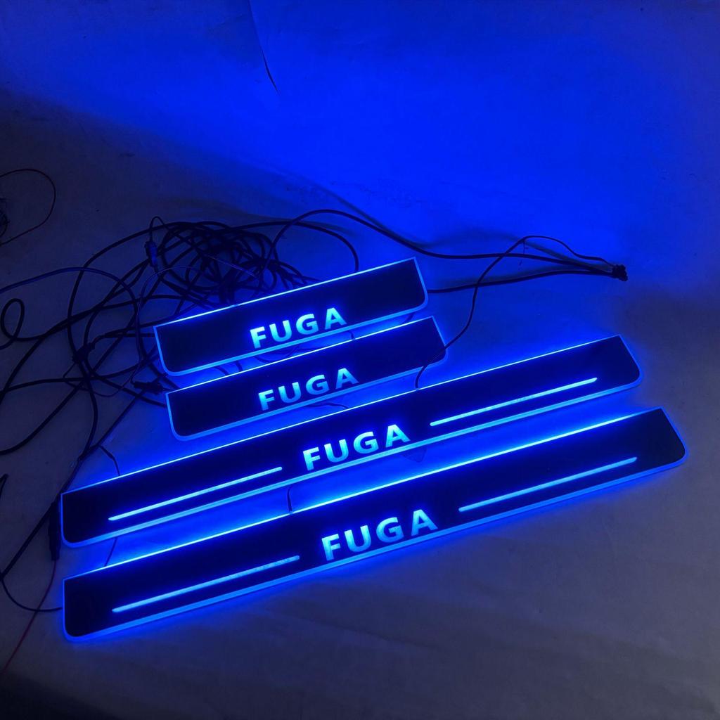 Nissan FUGA LED Door Sill Strips – 4-Piece Flowing Color Welcome Pedal Kit