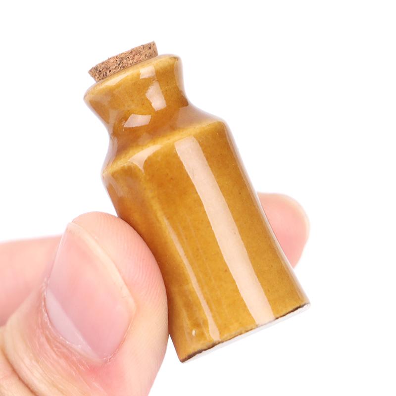 1:12 Dollhouse Miniature Ceramics Jar Seasoning Jar Kitchen Toy Home Decor