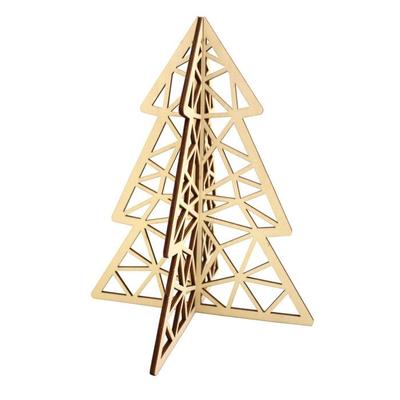 MégaCréa DIY - Wooden Origami Christmas Tree To Assemble 25.4 X 31 Cm