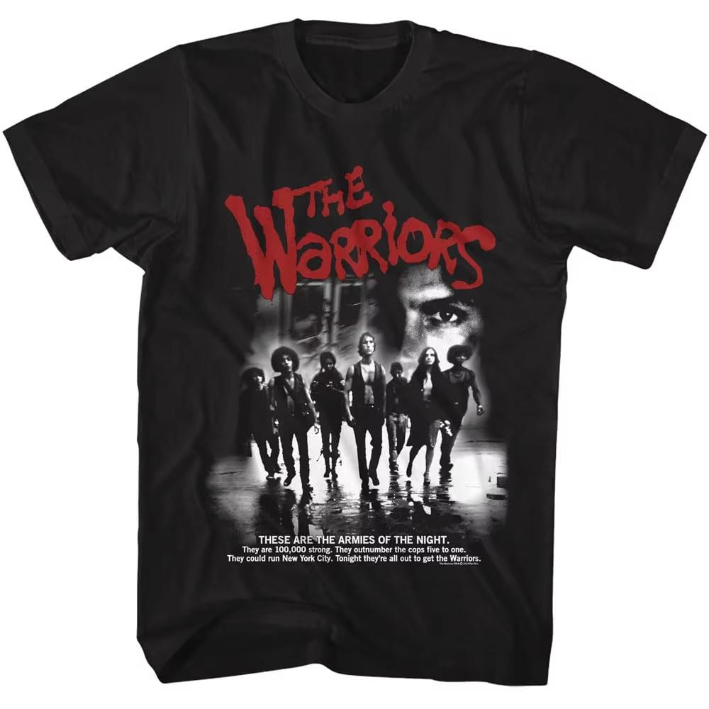 The Warriors Tshirt Unisex Summer Armies Of The Night Gang Movie Graphic Short Sleeve Oversized Unisex Tshirt Cotton Graphic Soft