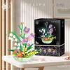 Bionic Eternal Flower Building Blocks: Sunflower and Rose Assembly Toy for Children